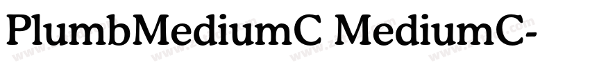 PlumbMediumC MediumC字体转换